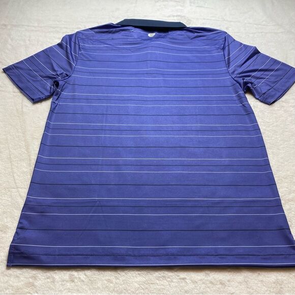 Etonic Short Sleeve Polo Purple with White Black Strip New With Tags S-Medium - Picture 2 of 9